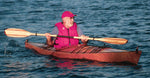 A man paddling a Chesapeake 16LT wooden kayak Thumbnail