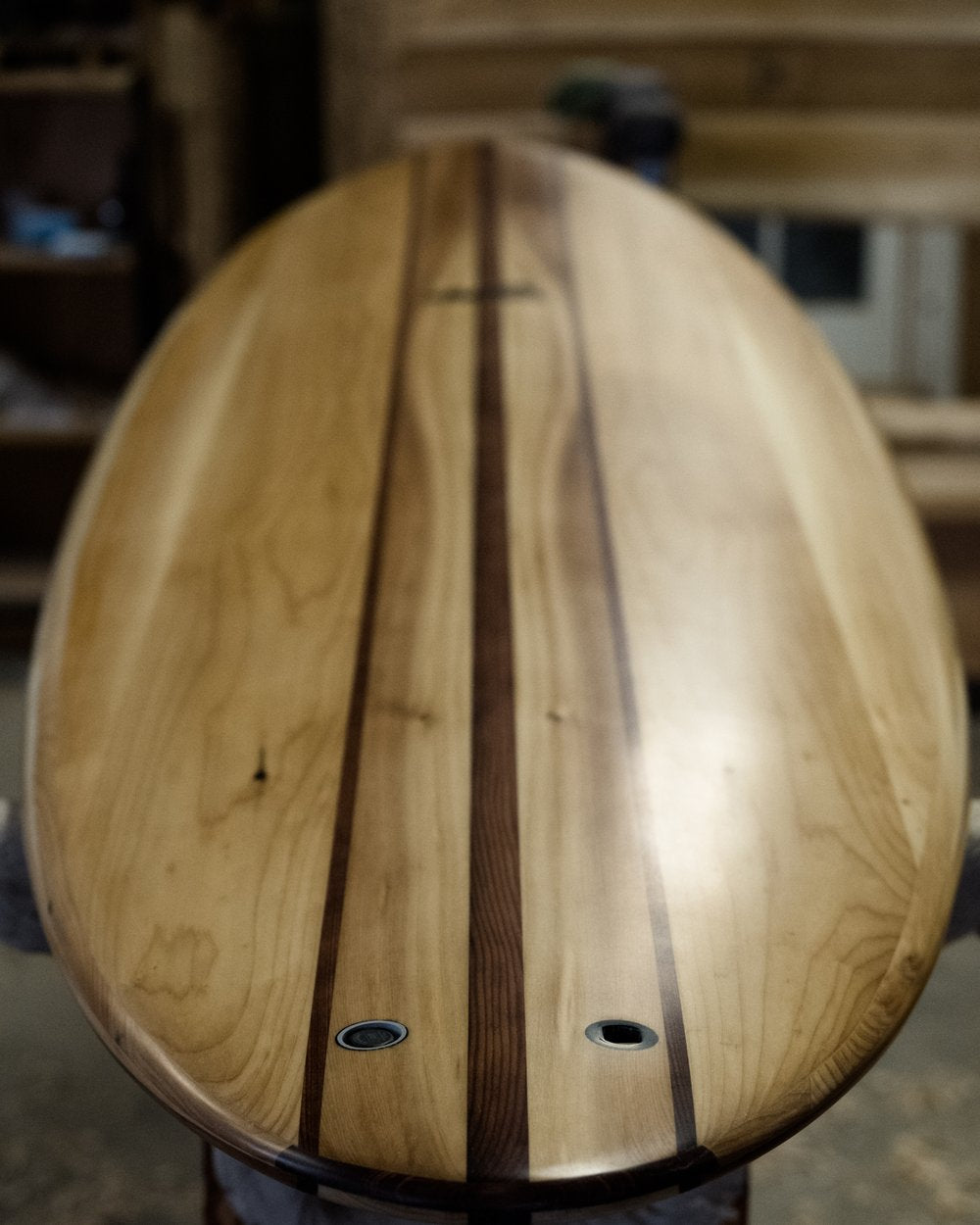 Grain Sapling Surfboard bow closeup