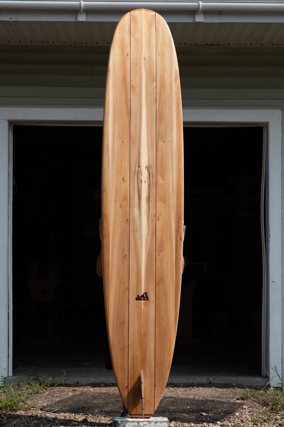 Underside of Grain's Waterlog Surfboard