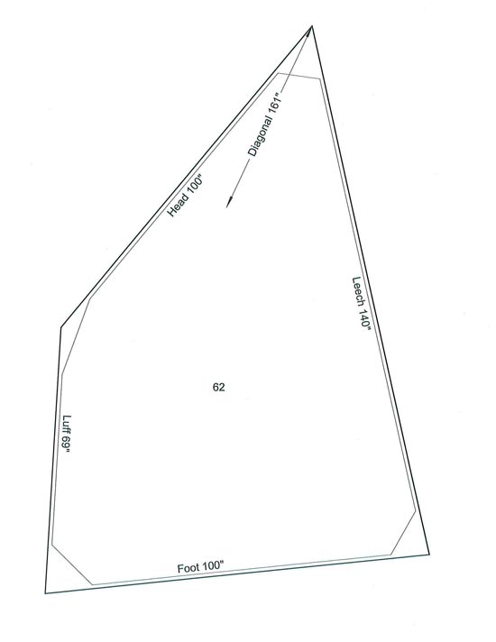 Lug Sail for PMD-Skerry-Dory-Tenderly