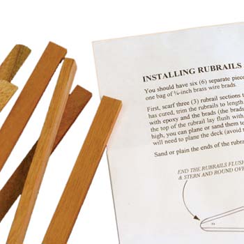 Rubrails With 2oz. Brass Brads