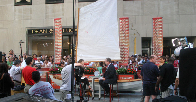CLC's Skerry being shot for the Today Show