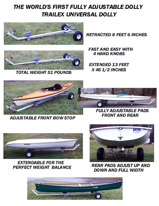Trailex SUT-300U Adjustable Hand Dolly - Options