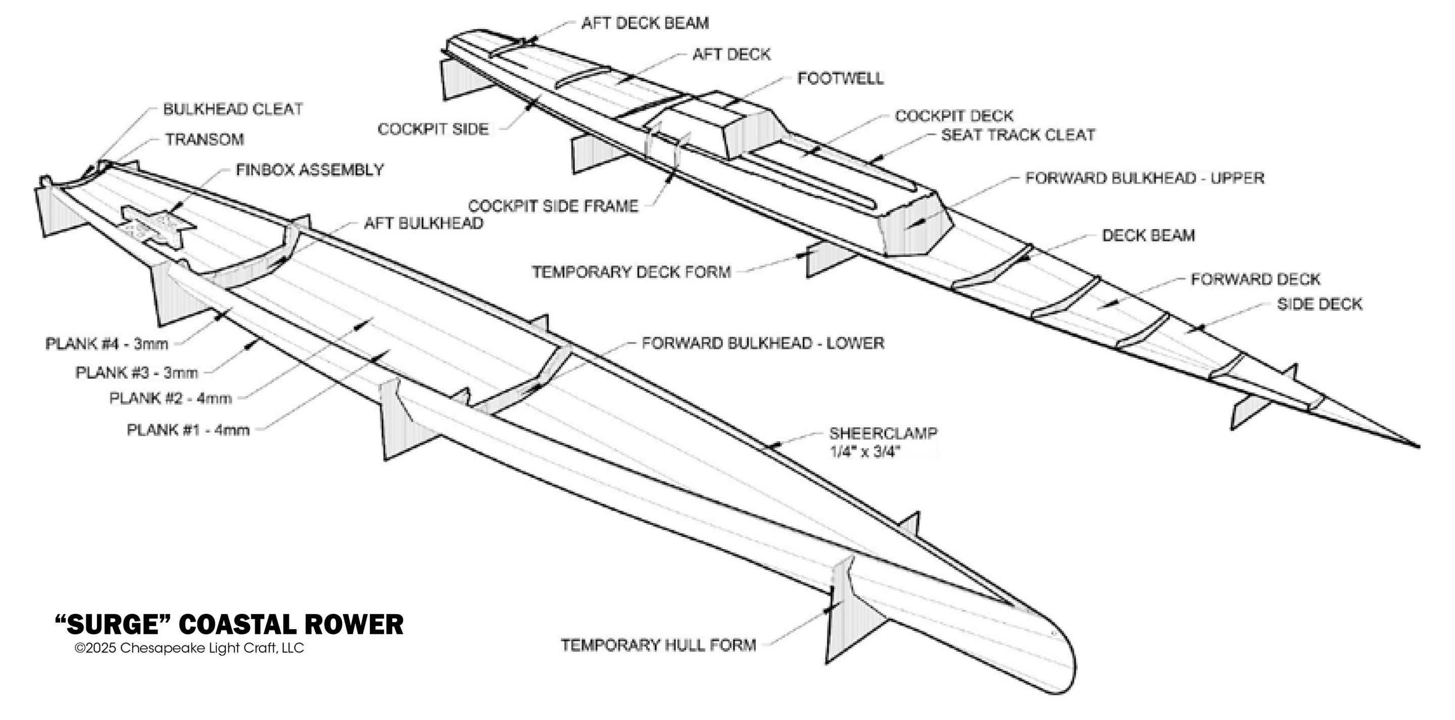 Surge Coastal Rower 1CX Rowing Boat