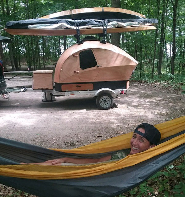 Just the thought of camping in a CLC Teardrop Camper will bring a smile to your face.