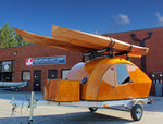 With the luggage rack, the CLC Teardrop Camper can carry two kayaks or canoes. Thumbnail