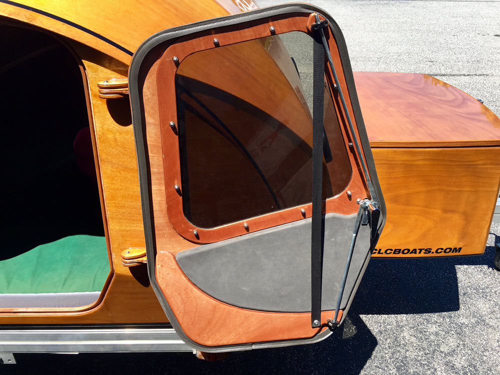 Teardrop Camper door handle and hardware