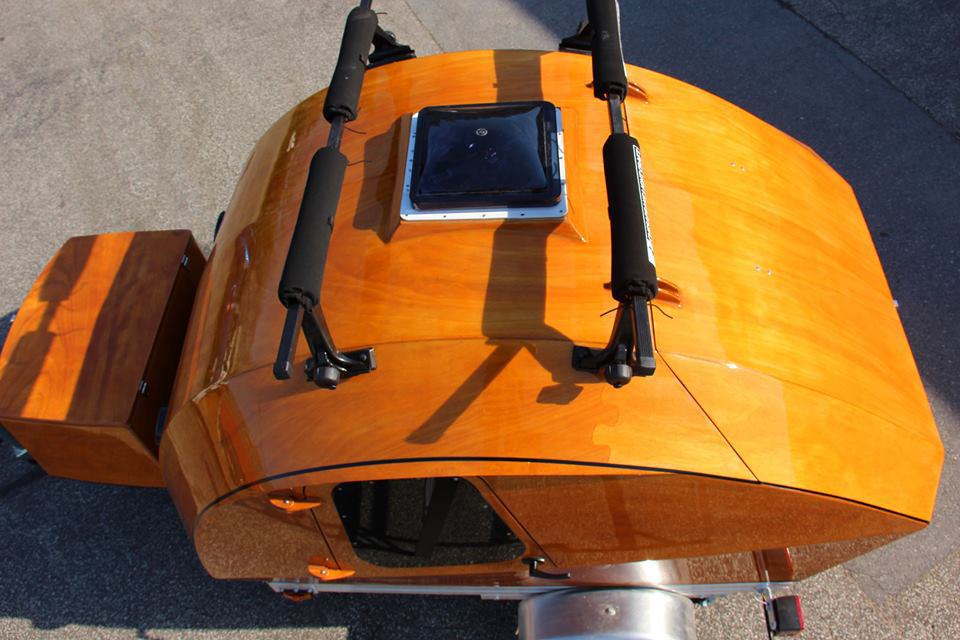 Teardrop with roof rack kit