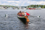 Bowdoinham Rowing Club's Whitby Gig being rowed in Belfast, Maine. Thumbnail