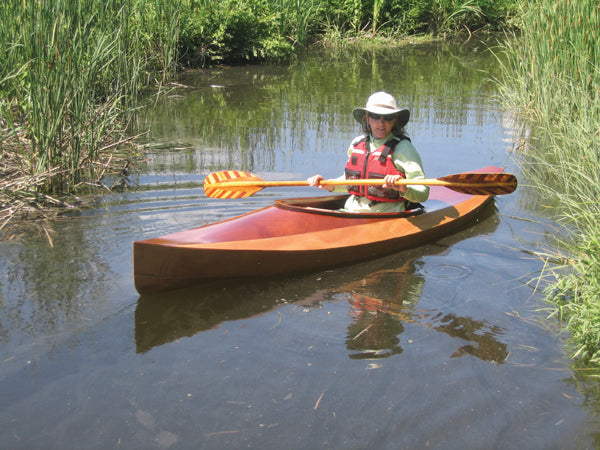 Paddling a Wood Duck 10 kayak in the marsh