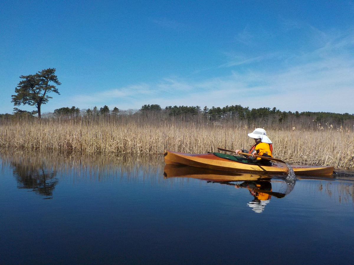Designer Eric Schade takes a Wood Duck 10 kayak for a spring paddle in Maine