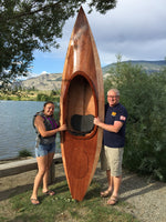  Marty A. of Pleasant Prairie, WI, and his young companion show off his Wood Duck 10 kayak near the water Thumbnail