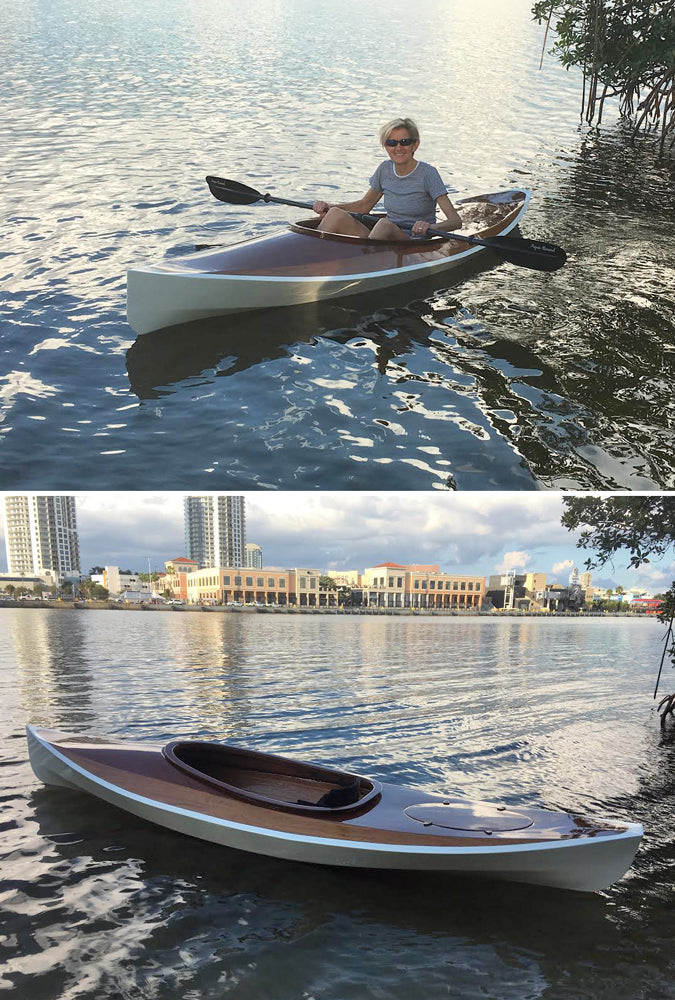 Two views of his Wood Duck 10 kayak from Paul M.