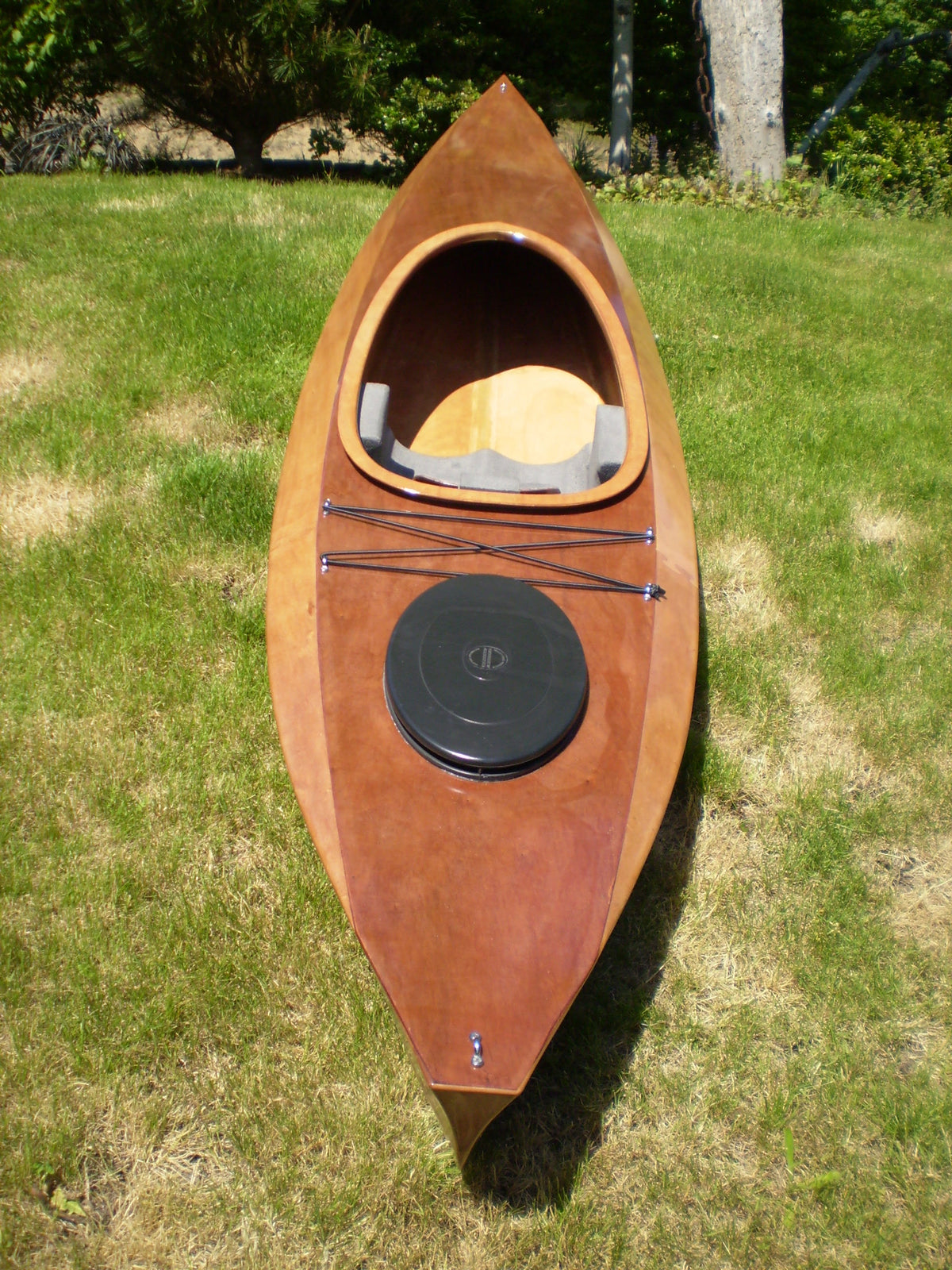 A Wood Duck 14 kayak built by Henry C. in Kelso, WA
