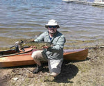 John O. showing the fish he caught from his Wood Duck 14 kayak Thumbnail
