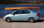 Brian K's Wood Duck Double kayak fits nicely atop his compact car, parked at Monument Lake, Colorado. Thumbnail