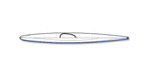 Overhead view plan of the Aleutesque kayak designed by Nick Schade. Thumbnail