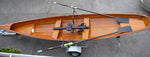 An overhead view of Angus C's Annapolis Wherry on its trailer Thumbnail