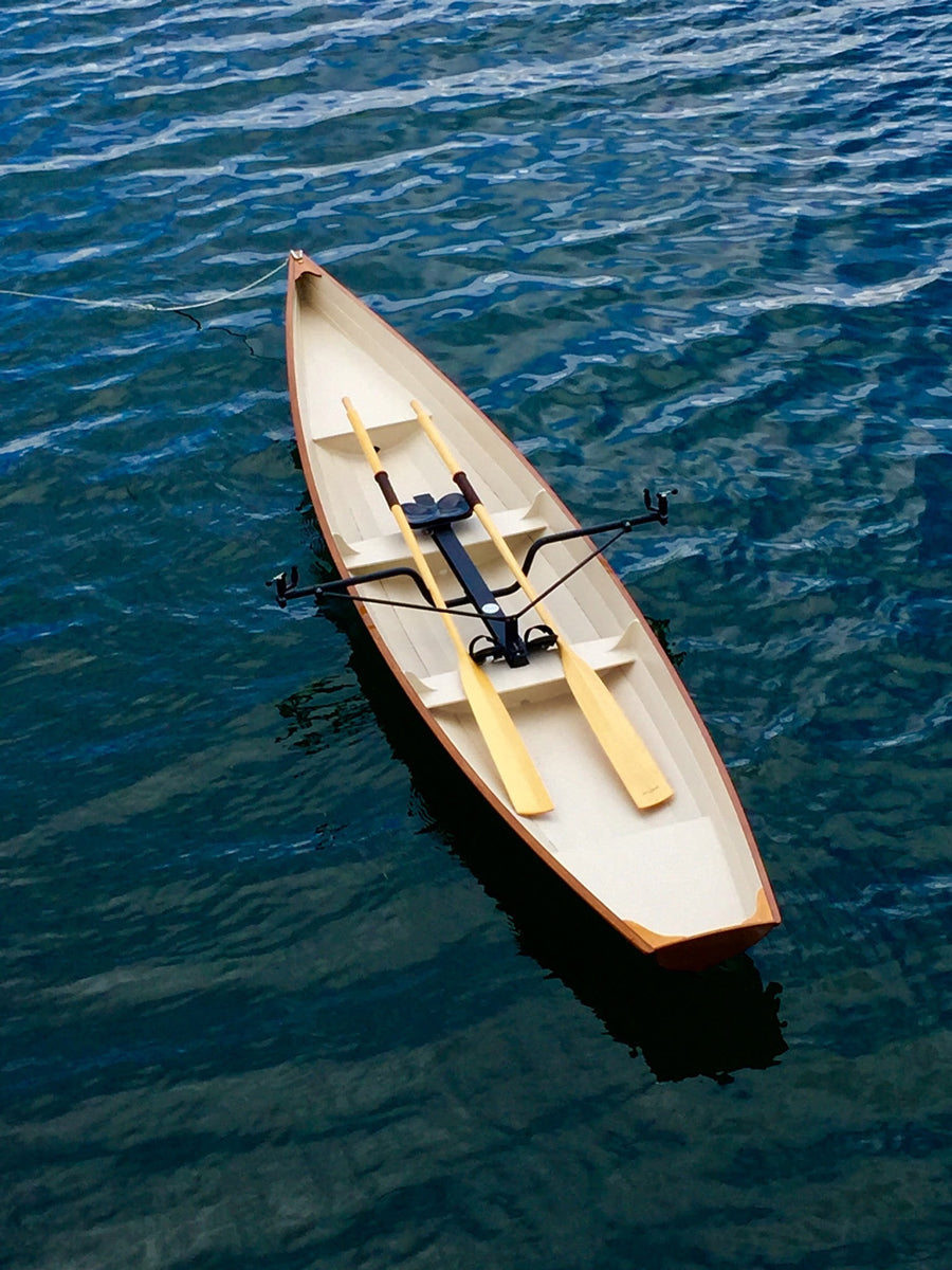 Aerial view of an Annapolis Wherry built by Caleb N.