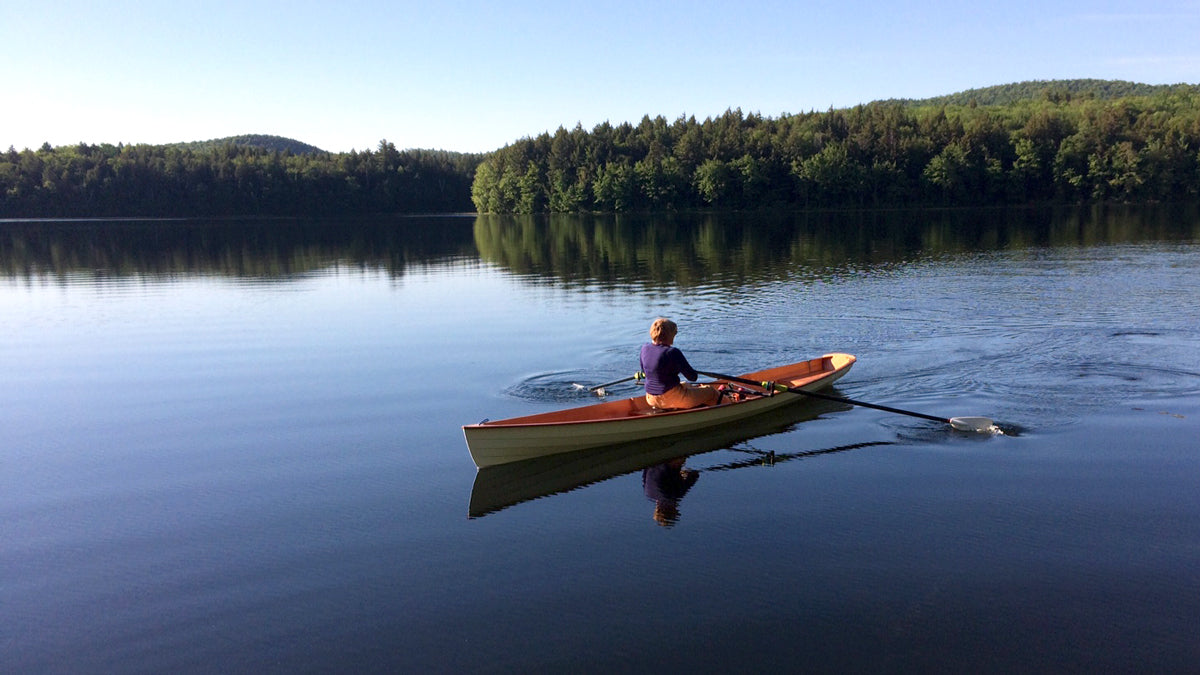Rowing an Annapolis Wherry built by James R. in Rochester, NY