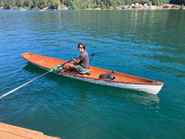 A class-built Annapolis Wherry built by Jerry and Evan O., Port Angeles, WA