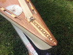 A beautifully patterned breasthook on an Annapolis Wherry build by David G. Thumbnail