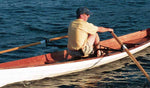 Man rowing an Annapolis Wherry in St. Michaels, Maryland. Thumbnail