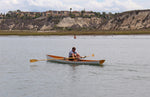Testing out an Annapolis Wherry at a CLC demo event in Newport Beach, Cal Thumbnail