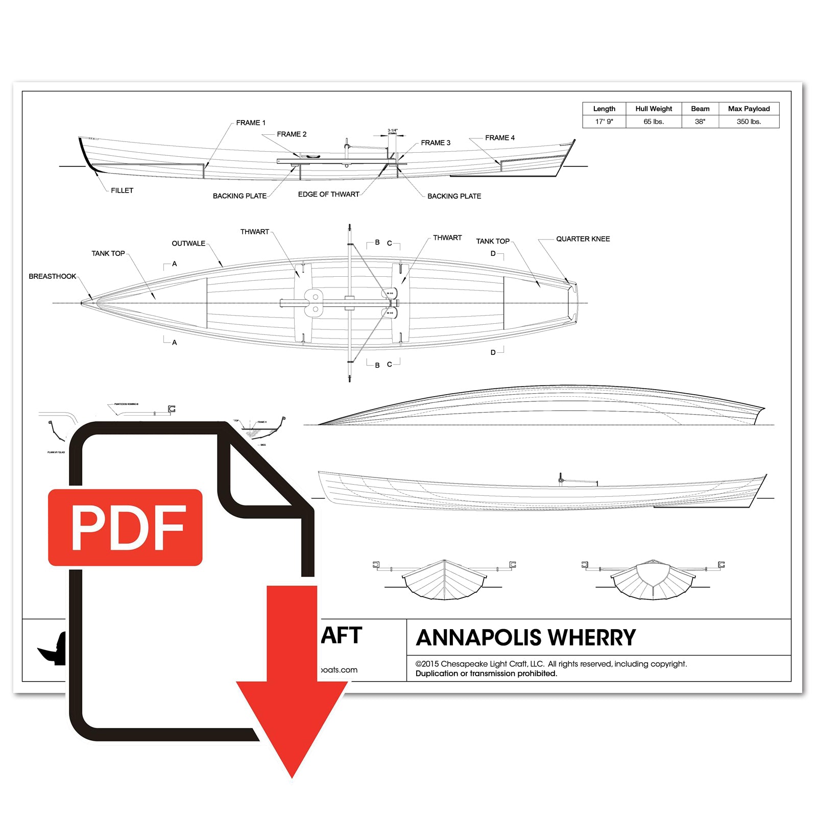 Annapolis Wherry Study Plans - Emailed PDF