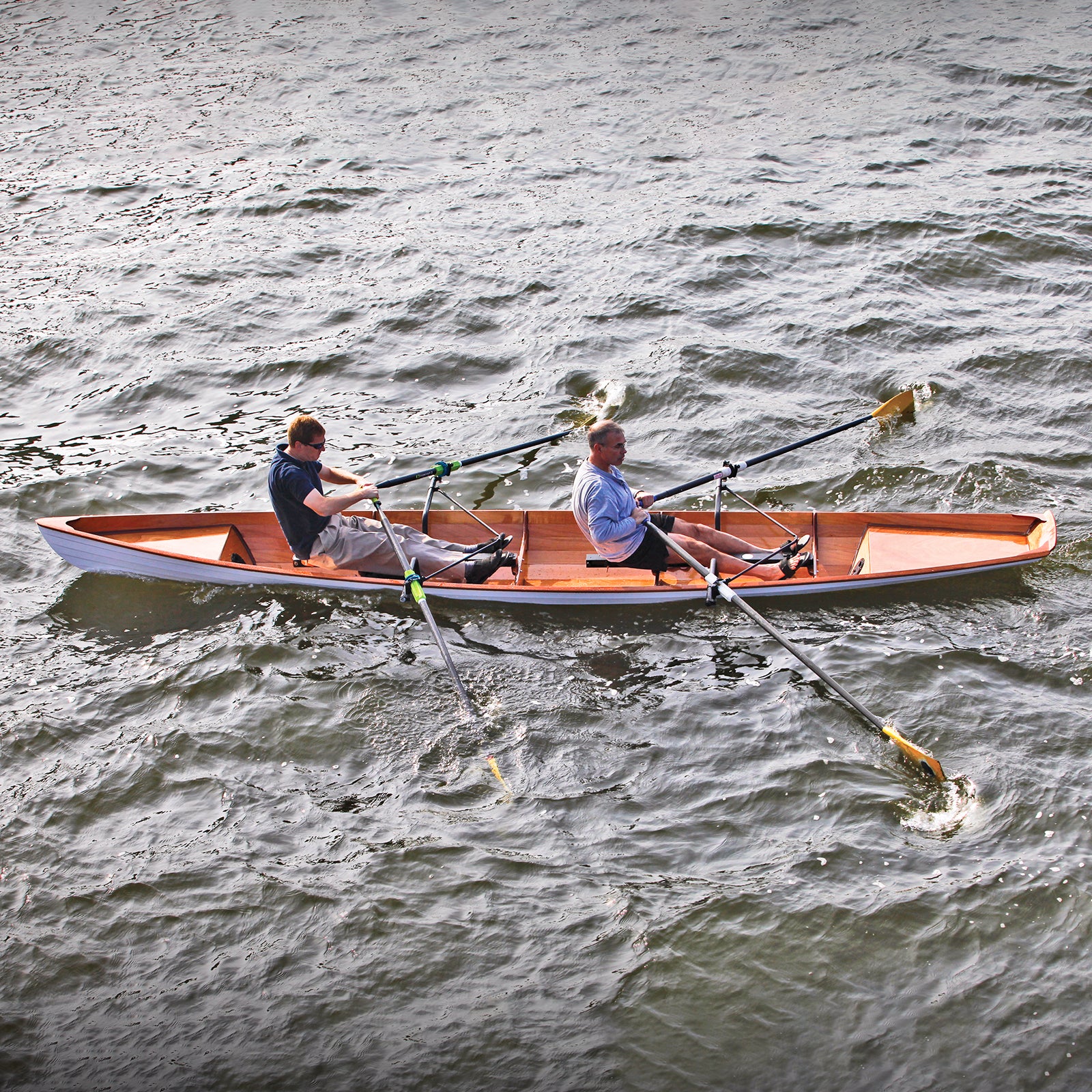 Tandem Rowing Machine Annapolis Wherry Tandem DIY Wooden Sliding Seat Rowing Craft Kit ...