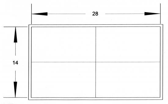 If you are building the Little Auk 10 indoors, make sure you have this much room to get it outside when you finish (measurements in inches).