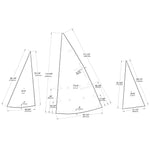 Autumn Leaves Canoe Standard Yawl Rig - Main, Mizzen & RF Jib Sails (White) Thumbnail