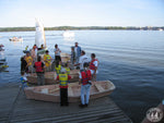 Preparing to launch Bevin's Skiffs at a 2007 Family Boatbuilding event Thumbnail