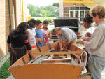 students at a class building a Bevin's Skiff Thumbnail