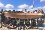Young builders with a Bevin's Skiff at the Mystic Seaport sailing center Thumbnail