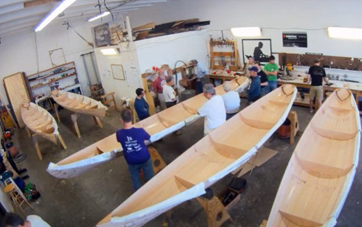 At Chesapeake Light Craft, students built a fleet of Annapolis Wherries in a week.