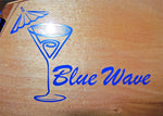Custom Vinyl Boat Lettering - Dark Blue Thumbnail