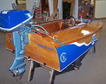 Custom Vinyl Boat Lettering - Dark Blue Thumbnail
