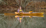 A man paddling a Chesapeake 16LT wooden kayak built by Jeff S. Thumbnail