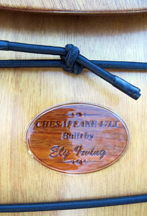Custom Wood Nameplate - Laser-Cut Inlay/Onlay