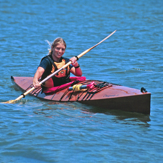 A prefect day for a paddle in a Chesapeake 16 Wooden Kayak.