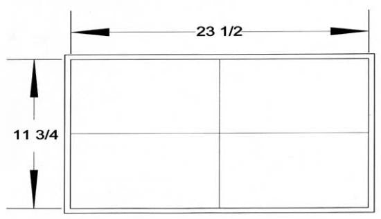 If you are building the Chesapeake 16LT  indoors, make sure you have a window of this much room to get it outside when the hull is complete (measurements in inches).