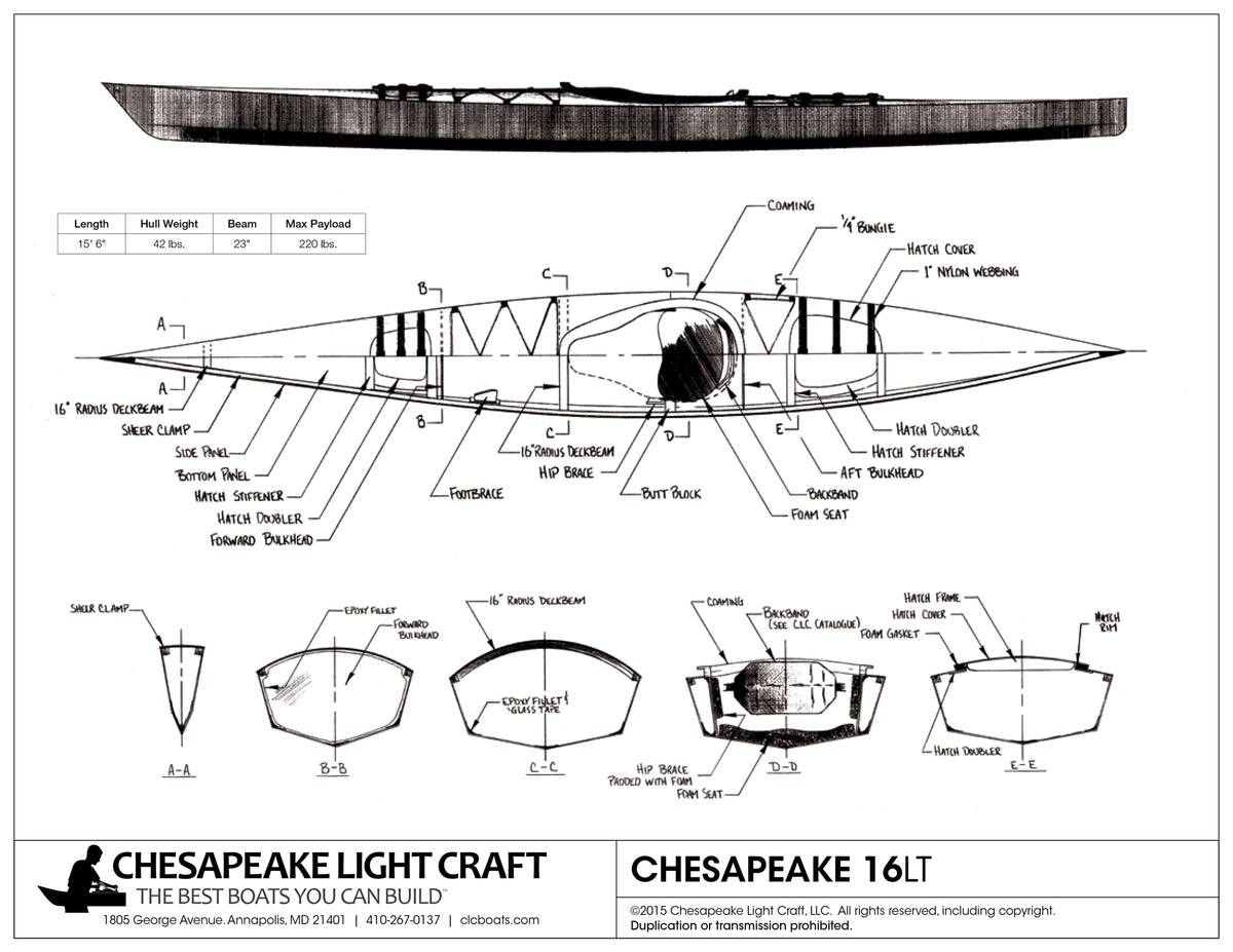 Chesapeake 16LT Study Plans page 1