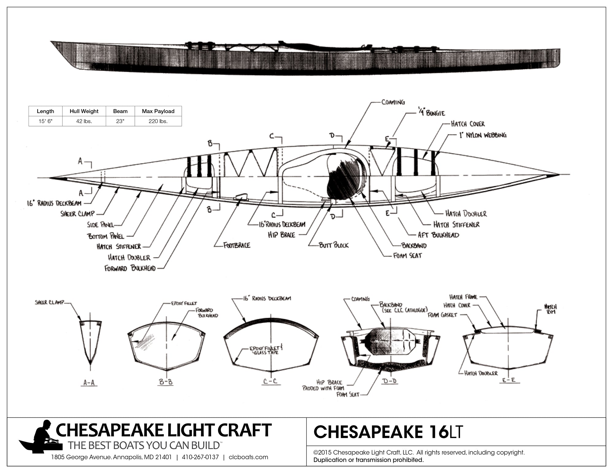 Chesapeake 16LT Study Plans page 1