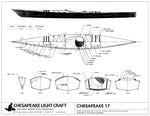 Chesapeake 17 Kayak Plans Drawing page 1 Thumbnail