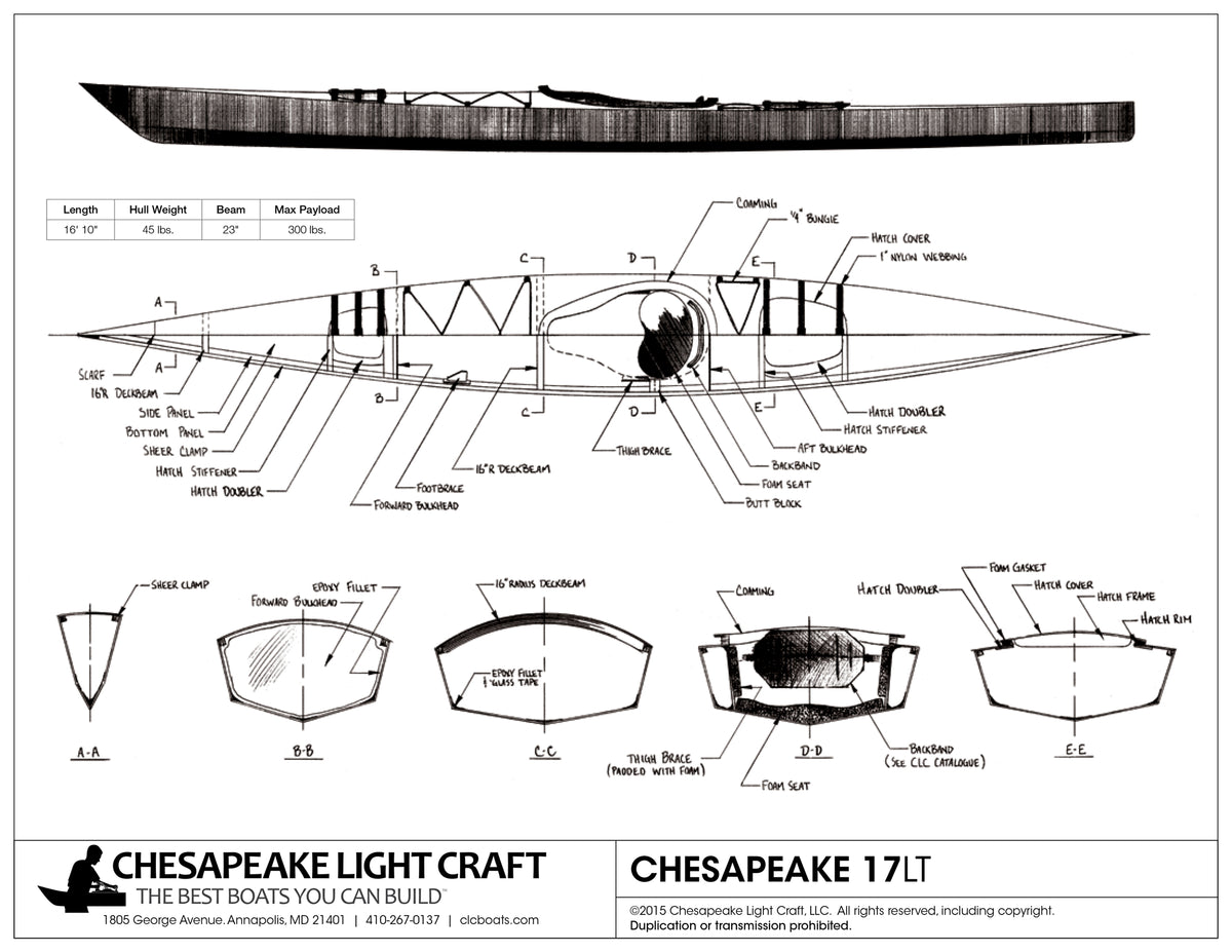 Chesapeake 17LT Study Plans page 1