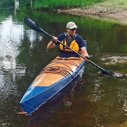 Chesapeake 18 Wooden Kayak built by Chris P.