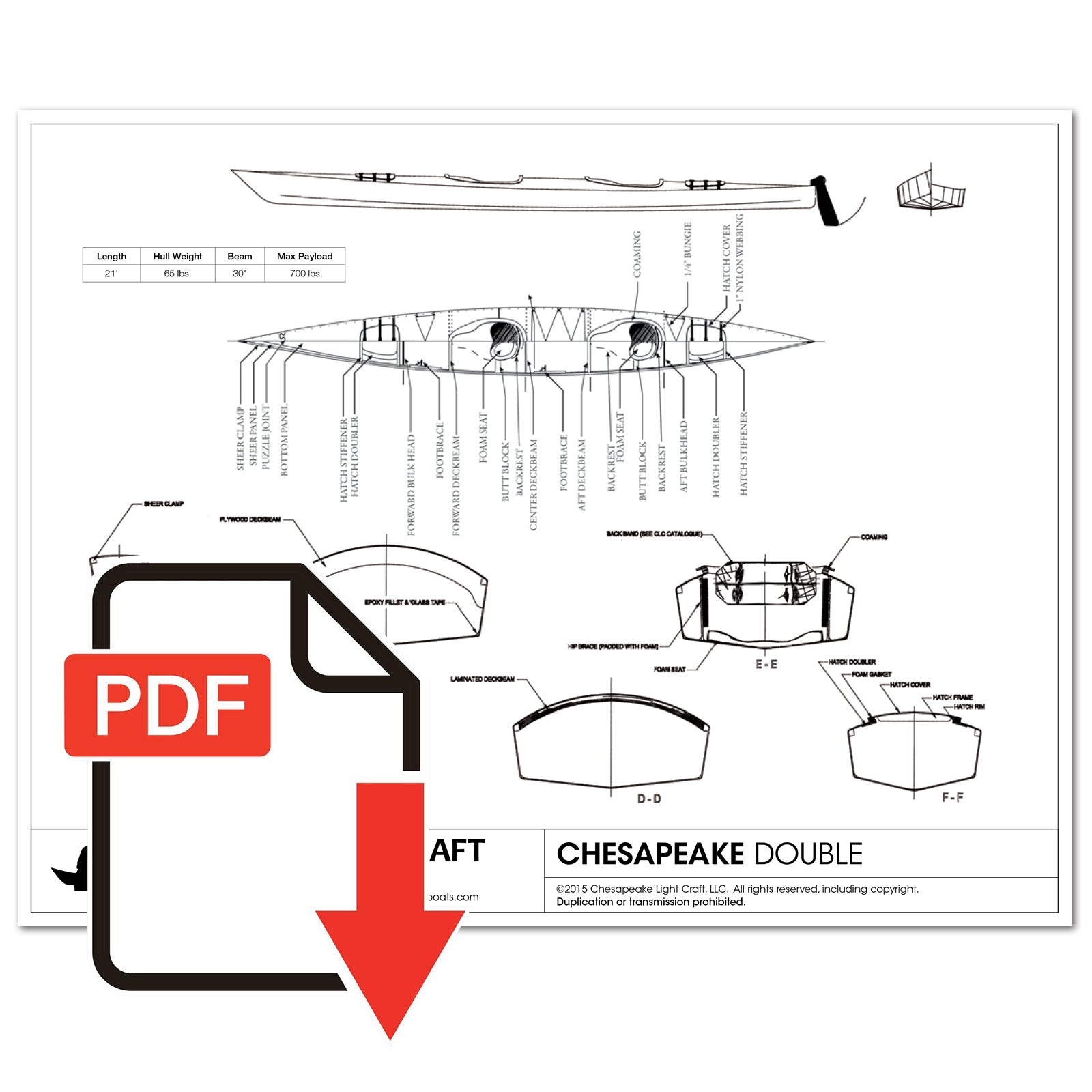 Chesapeake Double Study Plans - Emailed PDF