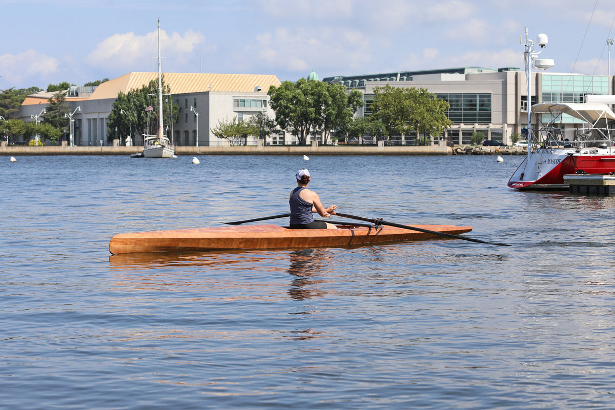 Rowing the Surge Coastal Rower in Annapolis Harbor