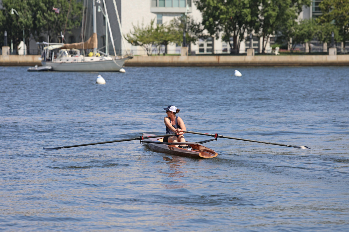 Rowing the Surge Coastal Rower in Annapolis Harbor
